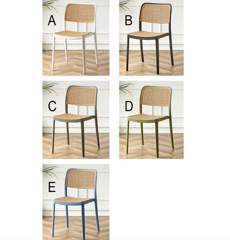 Ann Rattan Style Dining Chair, Plastic - Joe’s Haven