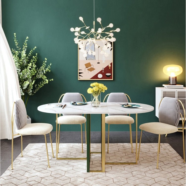 COSCO Modern Folding Dining Table, Green & Grey - Joe’s Haven