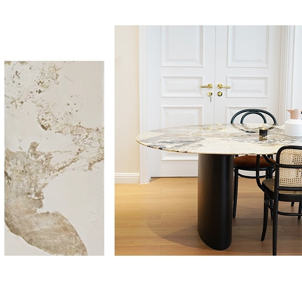 Tambo Oval Dining Table, Pebble Shape, Sintered Stone