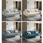 Frances Three Seater Corner, Four Seater Corner Sofa, Cotton Linen