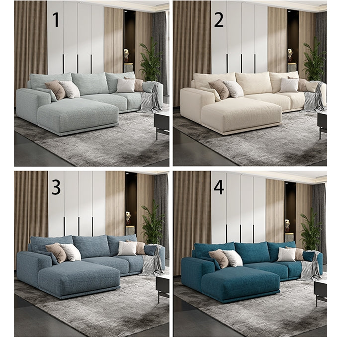 Frances Three Seater Corner, Four Seater Corner Sofa, Cotton Linen