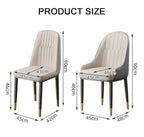 A Set of 2 Scott Dining Chairs, PU Leather - Joe’s Haven