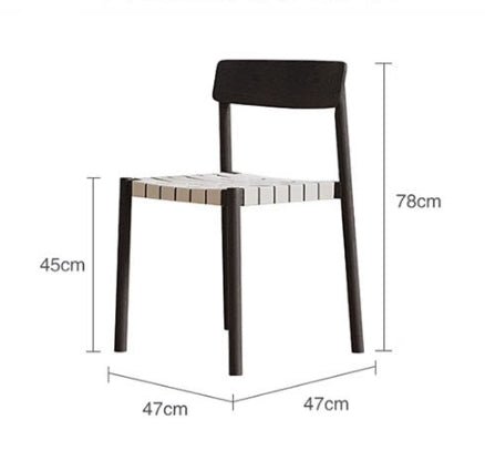 Eden Dining Chair, Black, Solid Wood & Linen - Joe’s Haven
