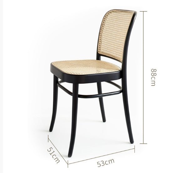 Vanesa Rattan Dining Chair, Oak - Joe’s Haven