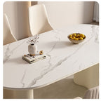Peru Oval Dining Table, White - Joe’s Haven