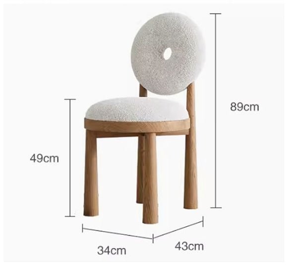 Evelyn Donut Dining Chair, Boucle - Joe’s Haven