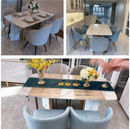 FenX Dining Table, Dining Table, Sintered Stone And Gold - Joe’s Haven