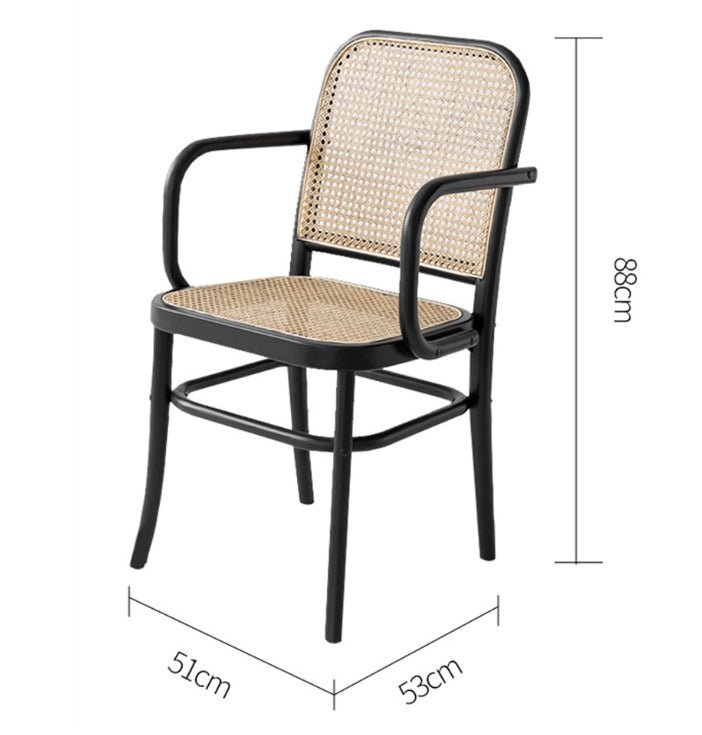 Paris G04 Rattan Dining Chair, Walnut - Joe’s Haven