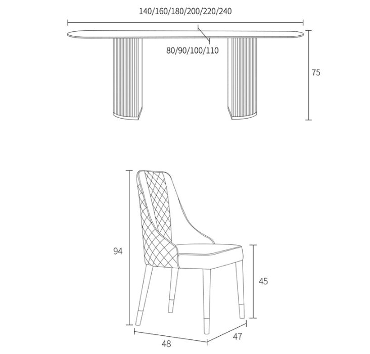 A Set of 2 Costanza Matching Dining Chairs, Grey For Clearance - Joe’s Haven