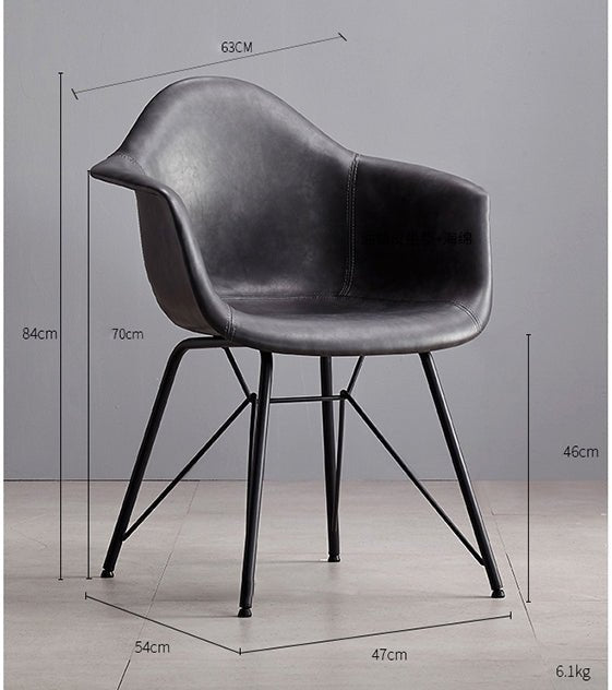 Bobby Dining Chair, Distressed Leather - Joe’s Haven