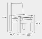 Lynette Dining Chair, PU Leather, Solid Wood - Joe’s Haven