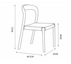 Bonnie Dining Chair, Rattan & Solid Wood - Joe’s Haven