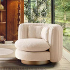 Nova Swivel Armchair, Boucle - Joe’s Haven