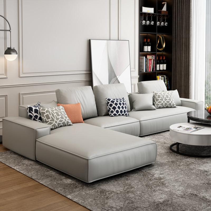 Nevaeh Three Seater Corner Sofa, Leathaire