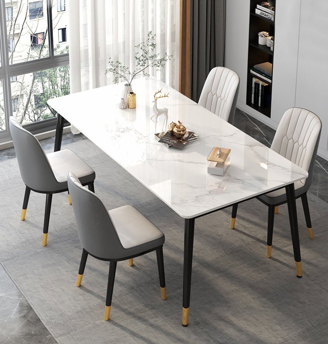Malvern Dining Table, White - Joe’s Haven