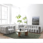 Zobah Two Seater, Three Seater Sofa, Grey Boucle - Joe’s Haven