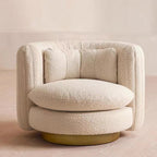 Nova Swivel Armchair, Boucle - Joe’s Haven