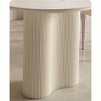 Peru Oval Dining Table, White - Joe’s Haven