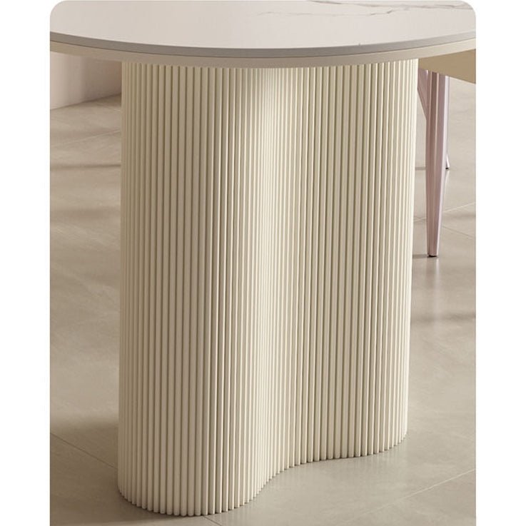 Peru Oval Dining Table, White - Joe’s Haven