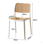 Ann Rattan Style Dining Chair, Plastic - Joe’s Haven