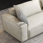 R67 Anselm Three Seater Sofa, Leathaire - Joe’s Haven