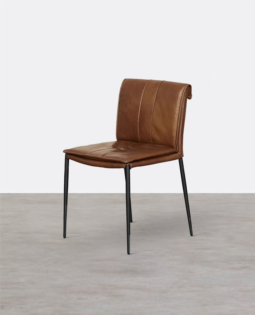 D'Amato Dining Chair, Leather - Joe’s Haven