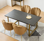 Dwight Dining Chair, Gold Frame - Joe’s Haven