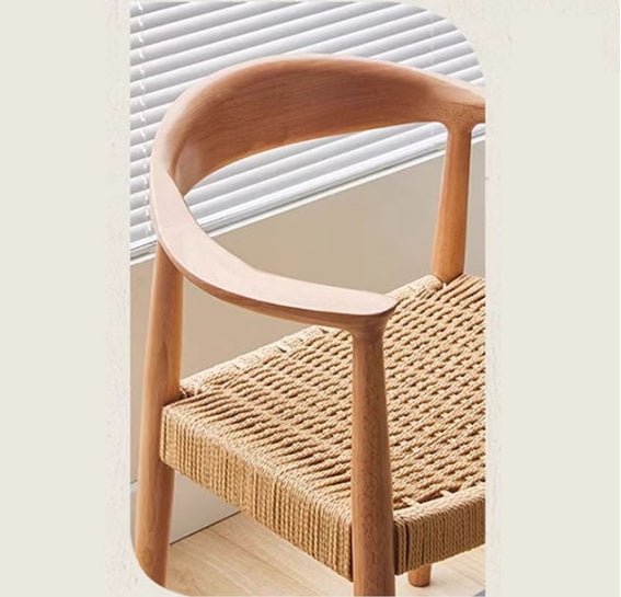 Abiram Rattan Dining Chair, Solid Wood - Joe’s Haven
