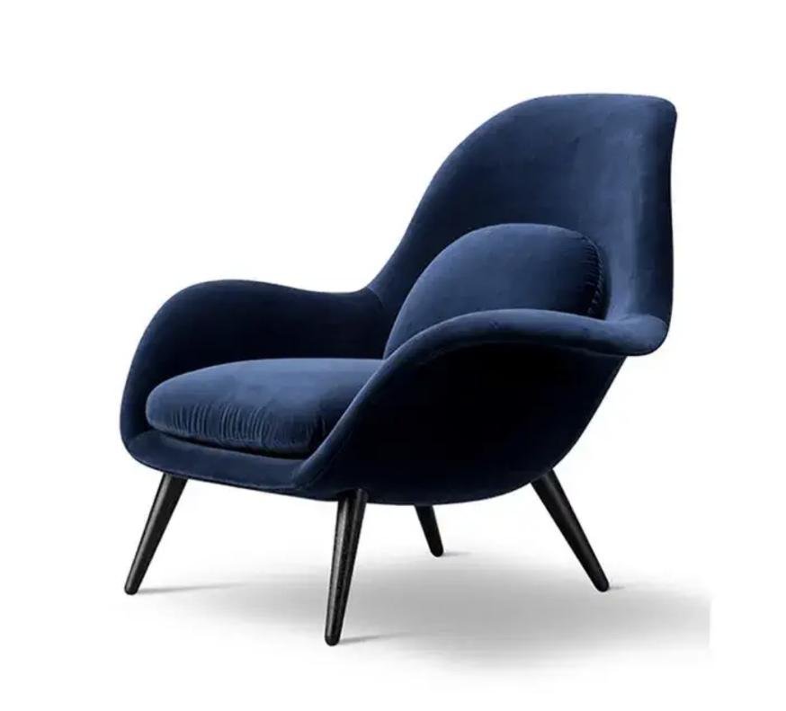 Fredericia Swoon Armchair And Footstool, Velvet - Joe’s Haven