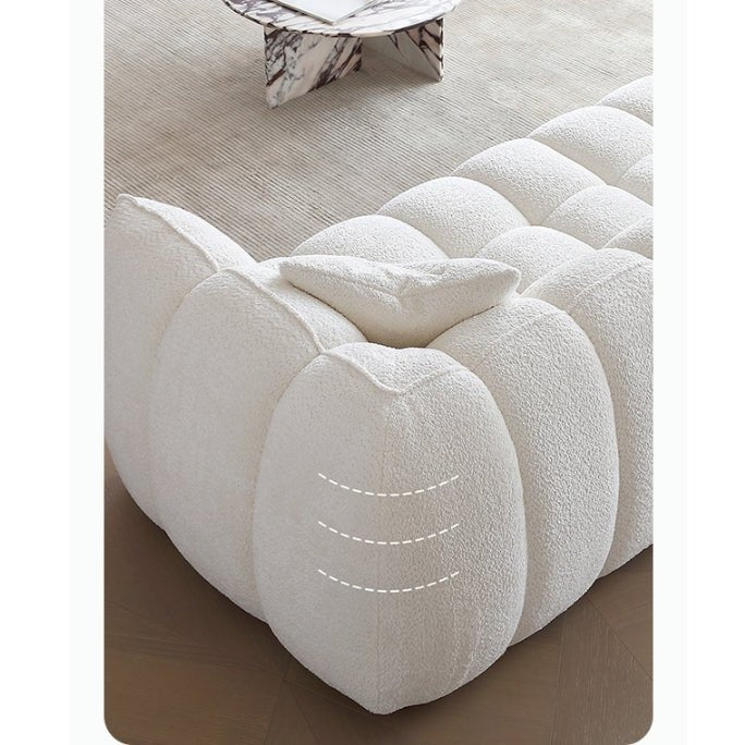 Oxley Pumpkin Single Seater Sofa, Armchair, White - Joe’s Haven