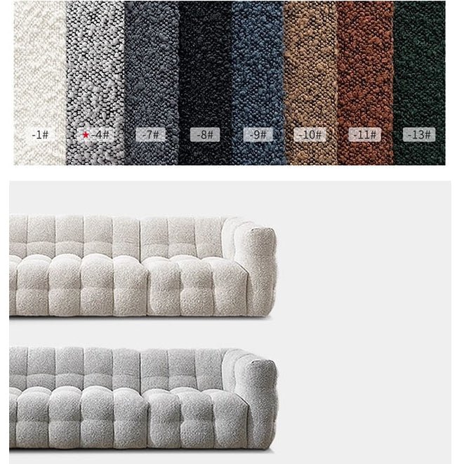 Zobah Two Seater, Three Seater Sofa, Grey Boucle - Joe’s Haven
