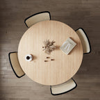 Ivar Round Dining Table, Oak Or Walnut - Joe’s Haven