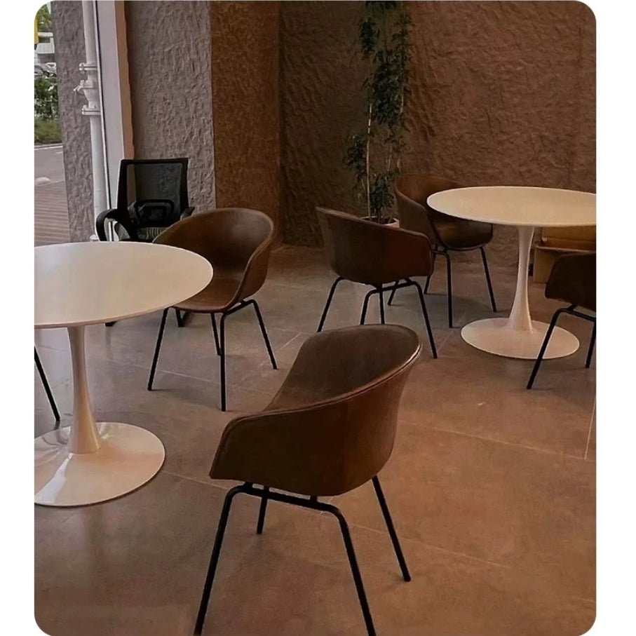 A Set of 2 Herron Dining Chairs, PU Leather - Joe’s Haven