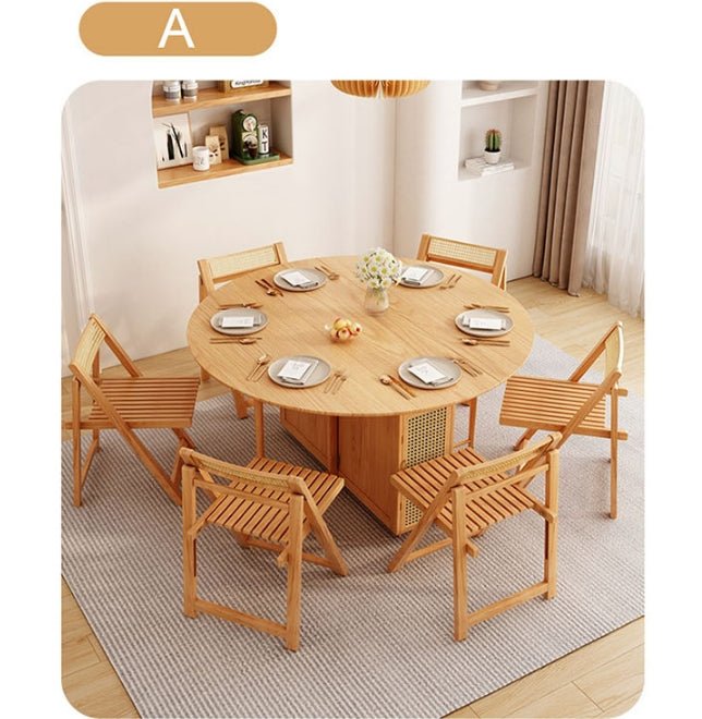 Ainsley Folding Extendable Dining Table, Wood - Joe’s Haven