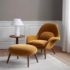 Fredericia Swoon Armchair And Footstool, Velvet - Joe’s Haven