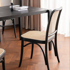 Vanesa Rattan Dining Chair, Oak - Joe’s Haven