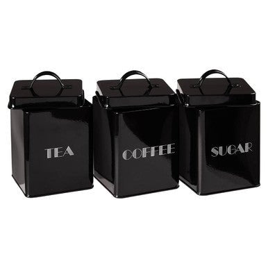 Easton 5 Piece Black Kitchen Storage Set - Joe’s Haven