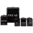 Easton 5 Piece Black Kitchen Storage Set - Joe’s Haven