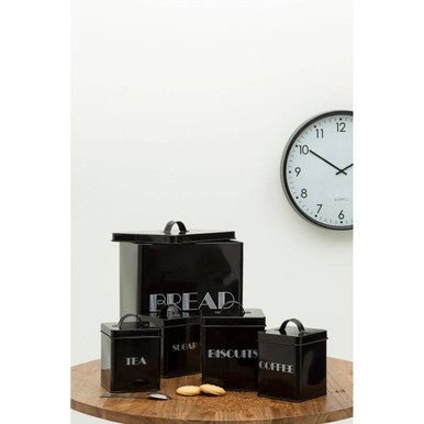 Easton 5 Piece Black Kitchen Storage Set - Joe’s Haven