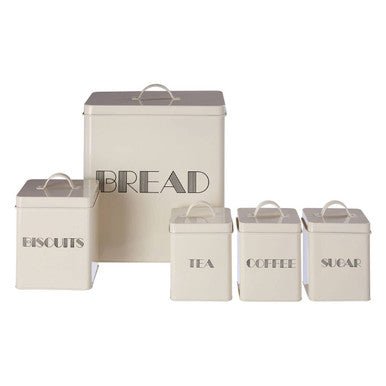 Easton 5 Piece Cream Kitchen Storage Set - Joe’s Haven