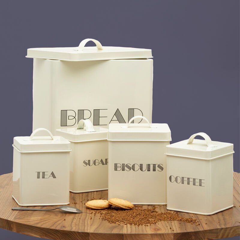 Easton 5 Piece Cream Kitchen Storage Set - Joe’s Haven