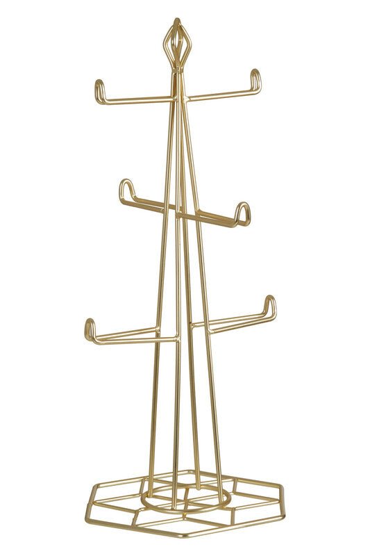 Vertex Contour Matte Gold Mug Tree - Joe’s Haven
