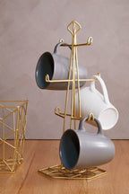Vertex Contour Matte Gold Mug Tree - Joe’s Haven
