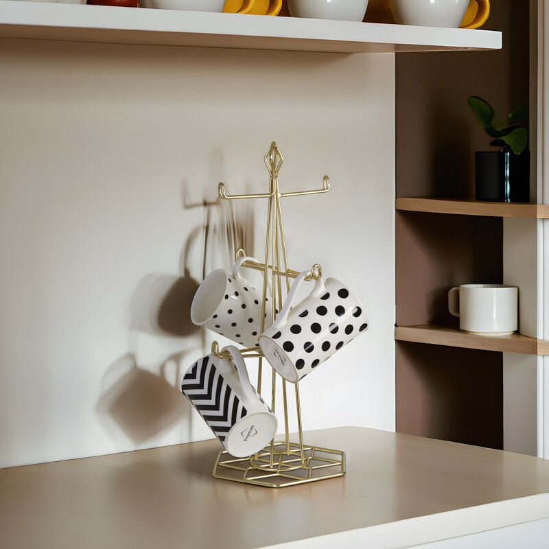 Vertex Contour Matte Gold Mug Tree - Joe’s Haven