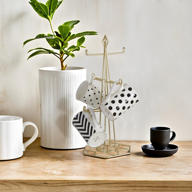 Vertex Contour Matte Gold Mug Tree - Joe’s Haven