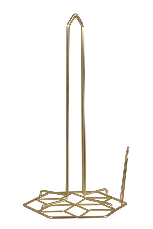 Vertex Kitchen Roll Holder With Matte Gold Finish - Joe’s Haven