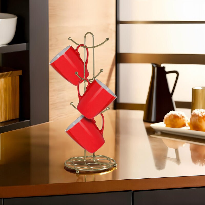 Vertex Deco Matte Gold Mug Tree - Joe’s Haven