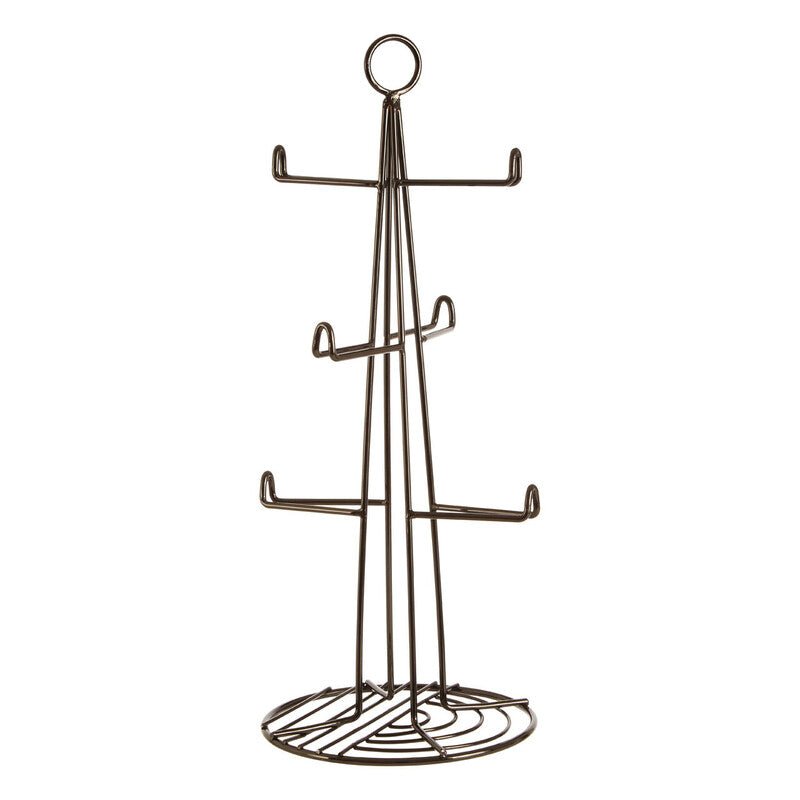 Vertex Black Nickel Finish 6 Cup Mug Tree - Joe’s Haven