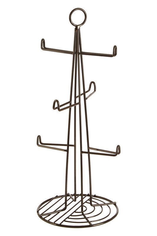 Vertex Black Nickel Finish 6 Cup Mug Tree - Joe’s Haven