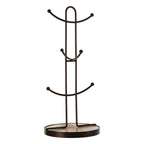 Vertex Bronze Powder Coated 6 Mug Tree - Joe’s Haven